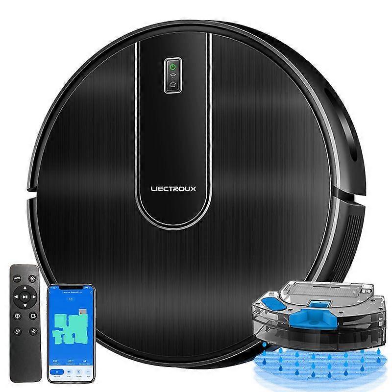 Aspirator robot N7s-u, navigare 2D, control WiFi, putere de aspiratie 6000pa, rezervor apa 250ml