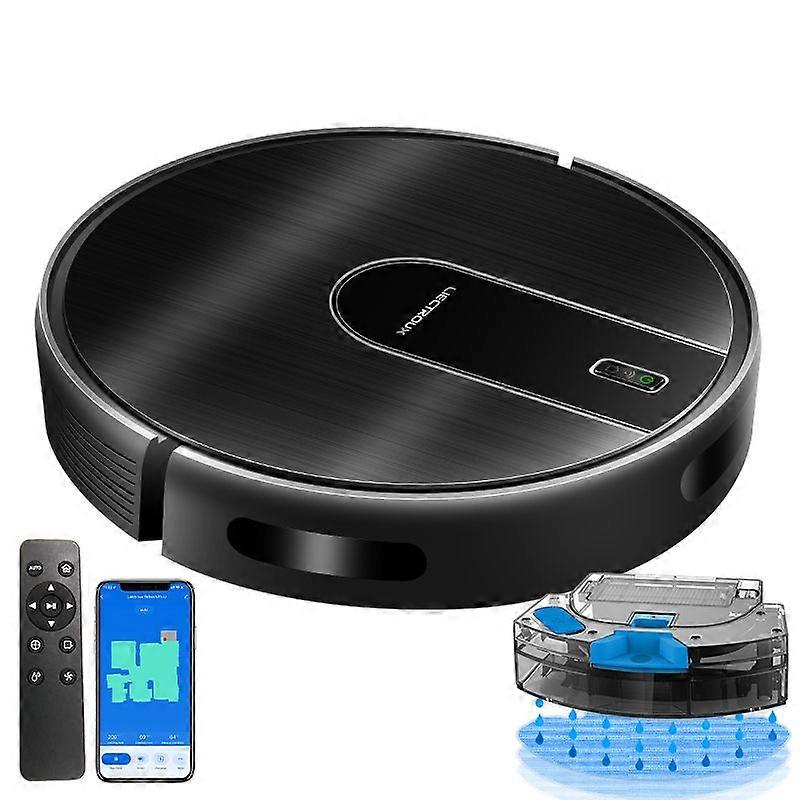 Aspirator robot N7s-u, navigare 2D, control WiFi, putere de aspiratie 6000pa, rezervor apa 250ml
