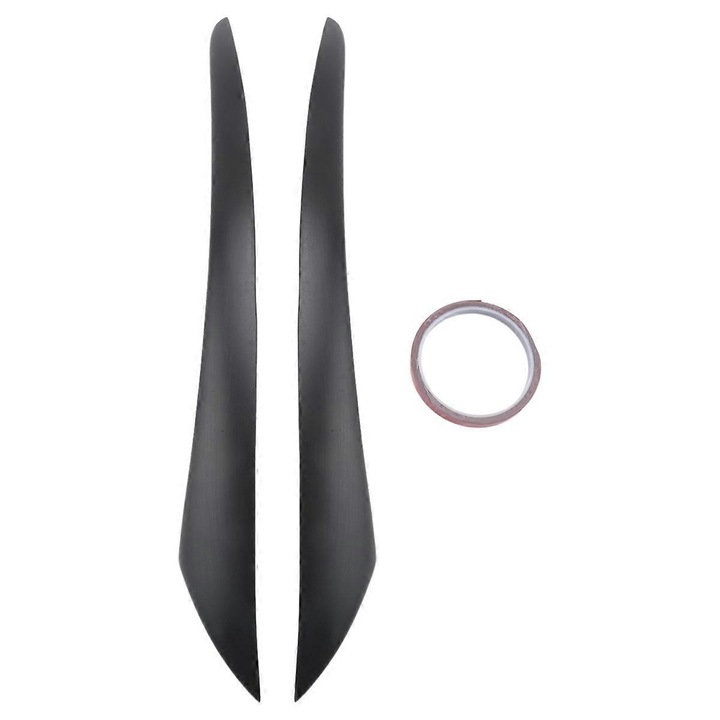 Accesorii auto, garnituri faruri, set 2 bucati, rezina, negru, pentru S40 V50 2004-2012