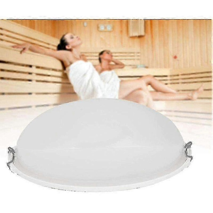 Lumina de sauna rezistenta la explozie, 20.5x9.8x7.5cm, plastic, E27, pentru baie si camera de aburi