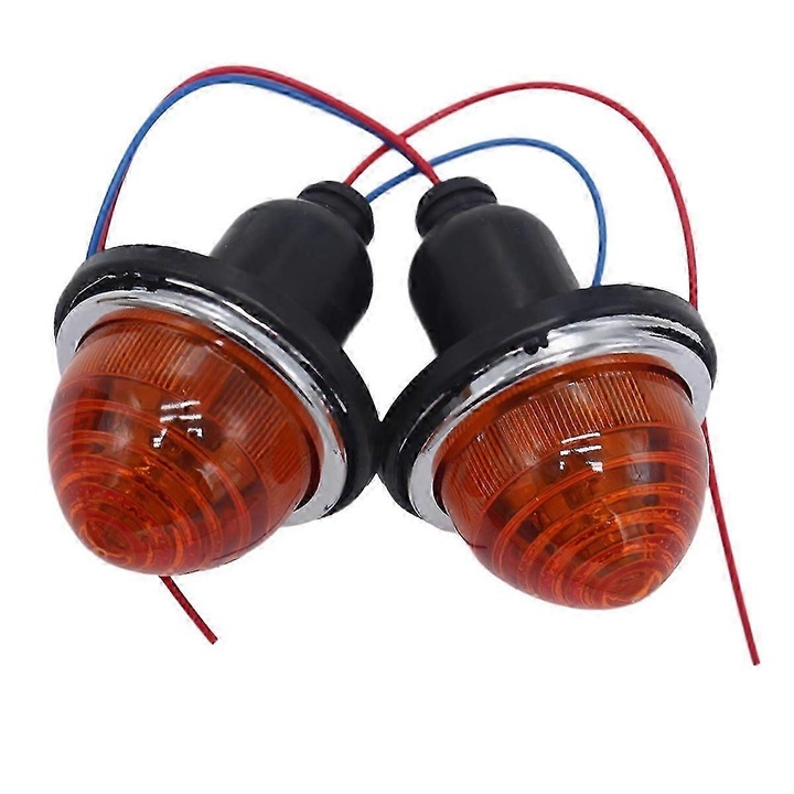 Set 2 lampi stop spate L594, alb/galben/rosu, plastic