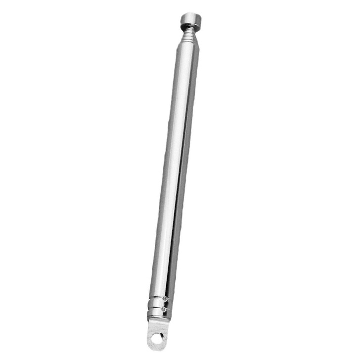 Teleszkópos antenna rádióhoz és TV-hez, 7 kihúzható szekció, 14.5x74cm