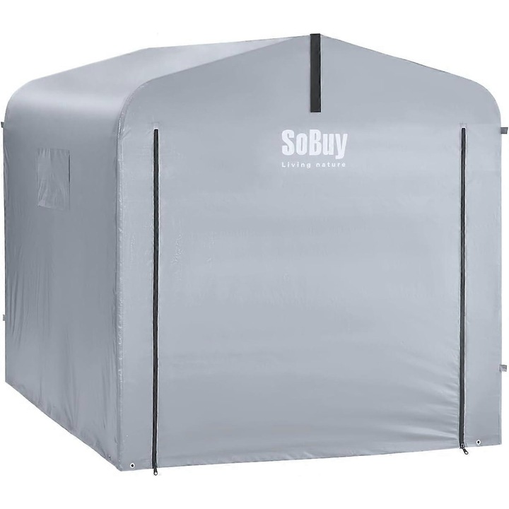 Husa de protectie pentru biciclete, 120x176x163cm, material rezistent la apa, cu suporturi de fixare, set de montaj inclus