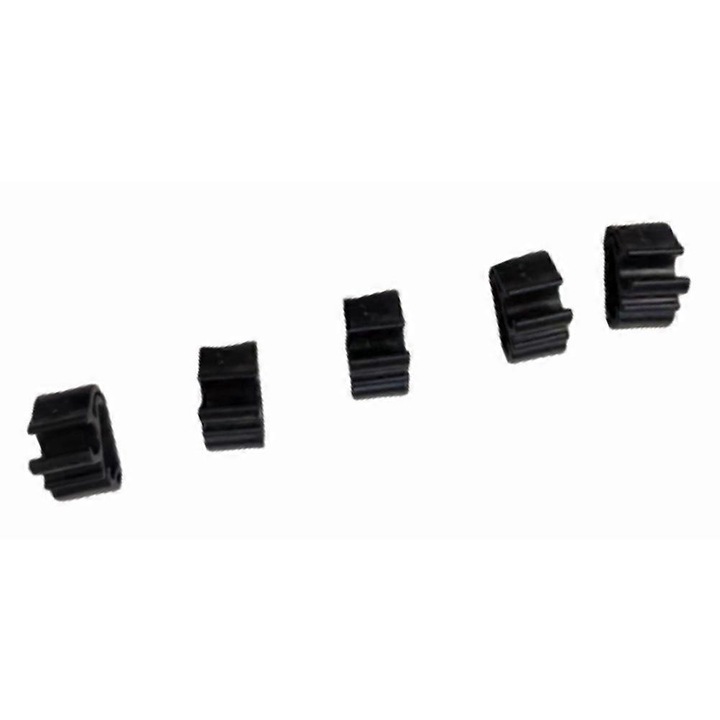 Clema pentru teava spray brat stergator, 5 bucati, Peugeot 3008, 5008, Citroen C5 Aircross, plastic, culoare foto