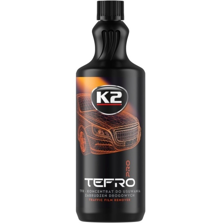 Solutie K2 Tefro Pro, Traffic Film Remover pentru curatat, degresat murdarie trafic, 1L