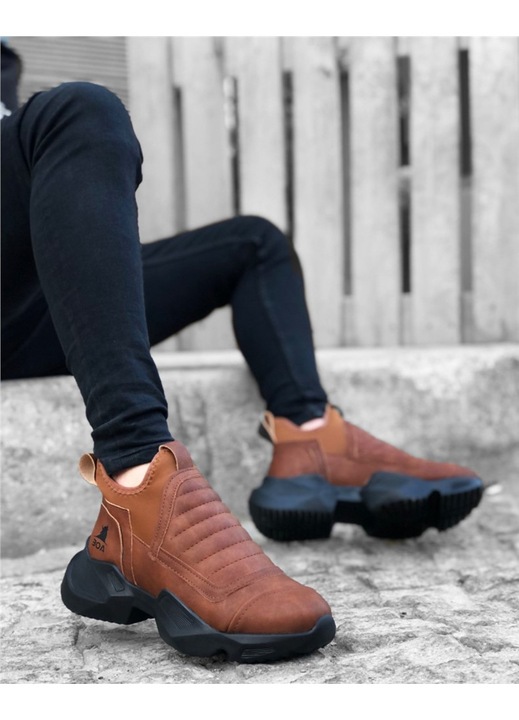 Férfi bakancs, Műbőr, Base, 362665, Sötétbarna, 40