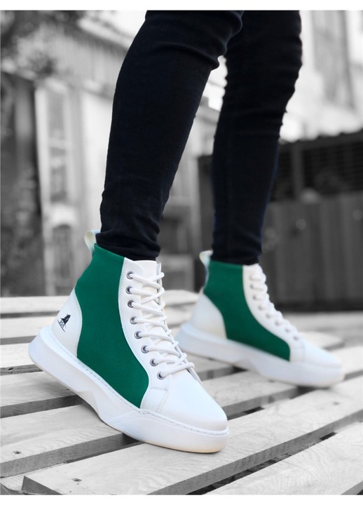 Férfi csizmák, Ökológiai bőr, Base, 363101, Fehér, 43