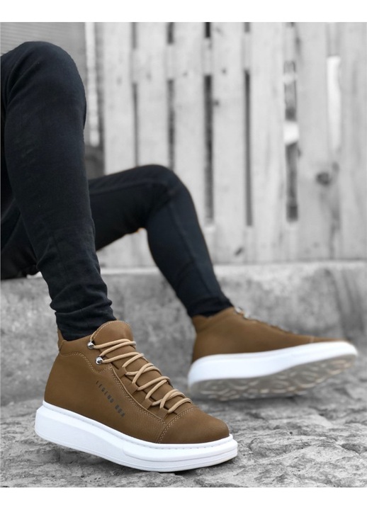 Férfi csizma, ökológiai bőr, Base, 363102, barna, 42