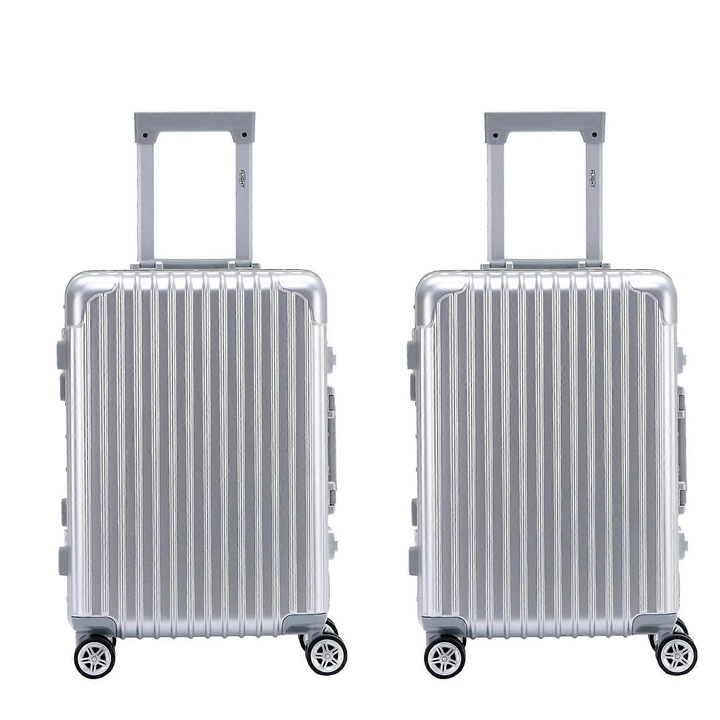 Set de 3 trolere, dimensiuni 55x35x20cm, 65x43x25cm, 75x50x30cm, carcasa rigida, rezistent la apa, multicolor