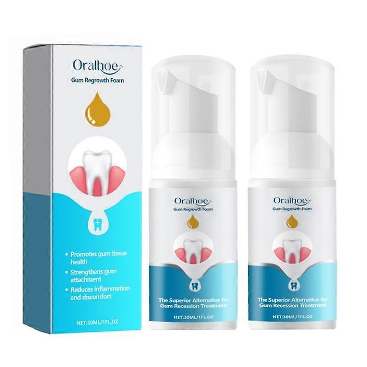 Fogtisztító hab, ORALHOE, 1-3 darab, menta, ínyvédelem