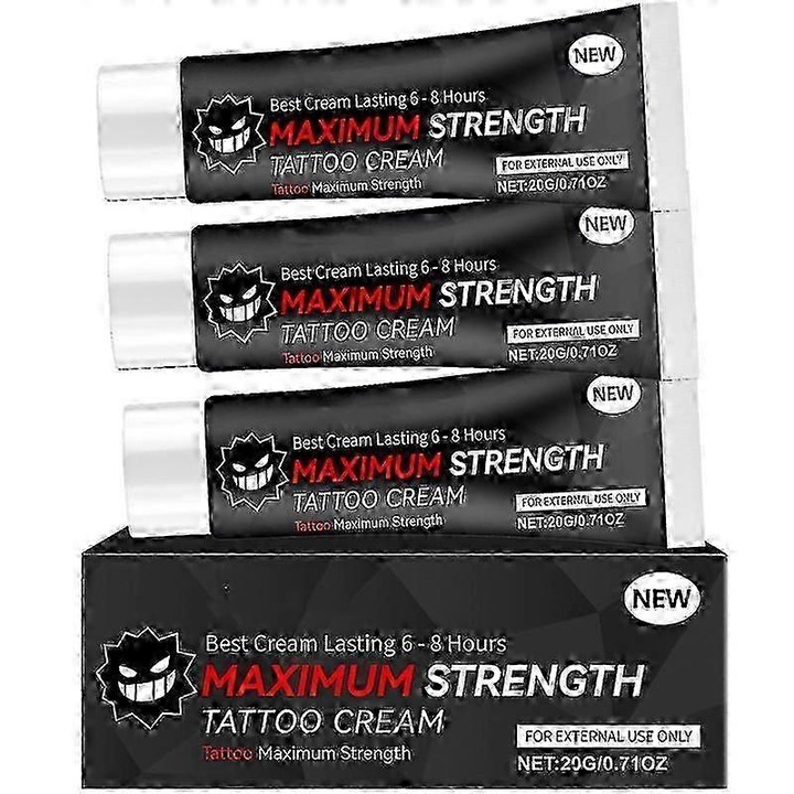 Tattoo gél, 20g, 3 darabos szett, tartós hatás, bőrnyugtató, hidratáló