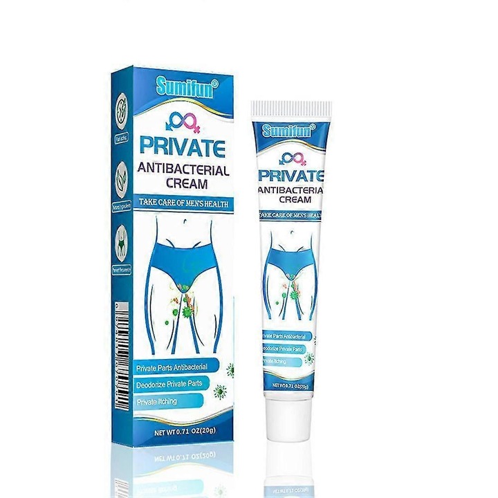 Crema anti-mancarime pentru barbati, Sumifun, 20g, formula pe baza de plante, efect antibacterian, ingrijire intima