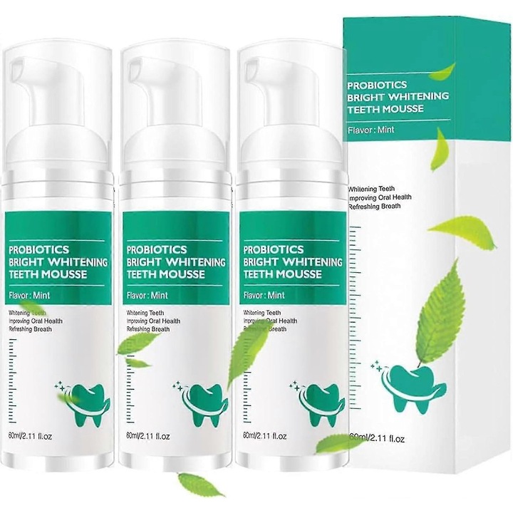 Fogfehérítő hab, 3x60 ml