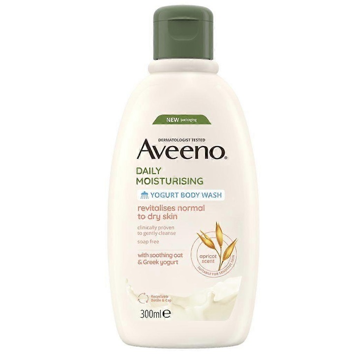 Hidratáló joghurtos tusfürdő, 300ml, Aveeno