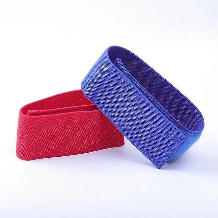 Set 2 benzi hemostatice pentru dializa, albastru si rosu, 3.2cm latime