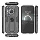 Husa telefon Huawei Pura 70 Pro / Pura 70 Pro+, protectie duala, suport pliabil, neagra