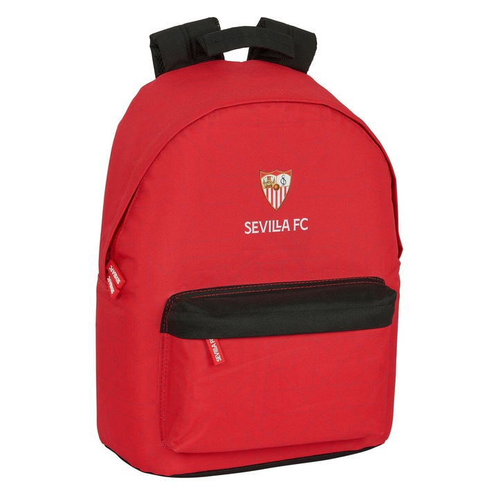 Rucsac laptop Nilox Sevilla FC, sportiv, negru/roșu, compartiment 14 "1", tableta 10 "6", 31x41x16cm