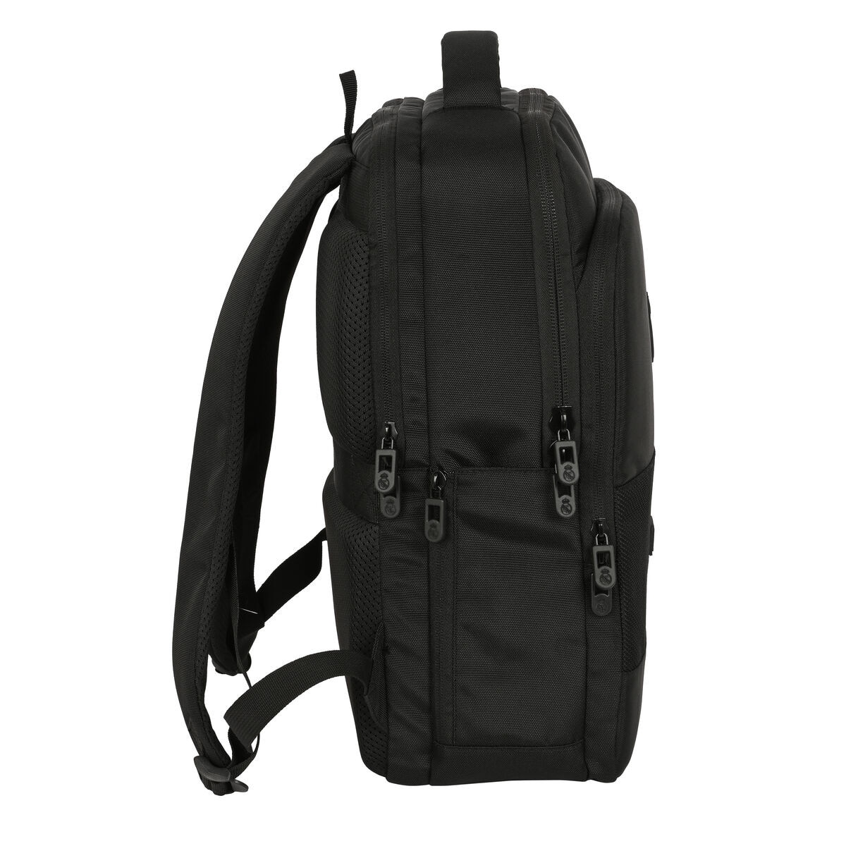 Rucsac Laptop Nilox Real Madrid C.F. 15, 6'', Negru, USB, Ergonomic, 29x44x15cm