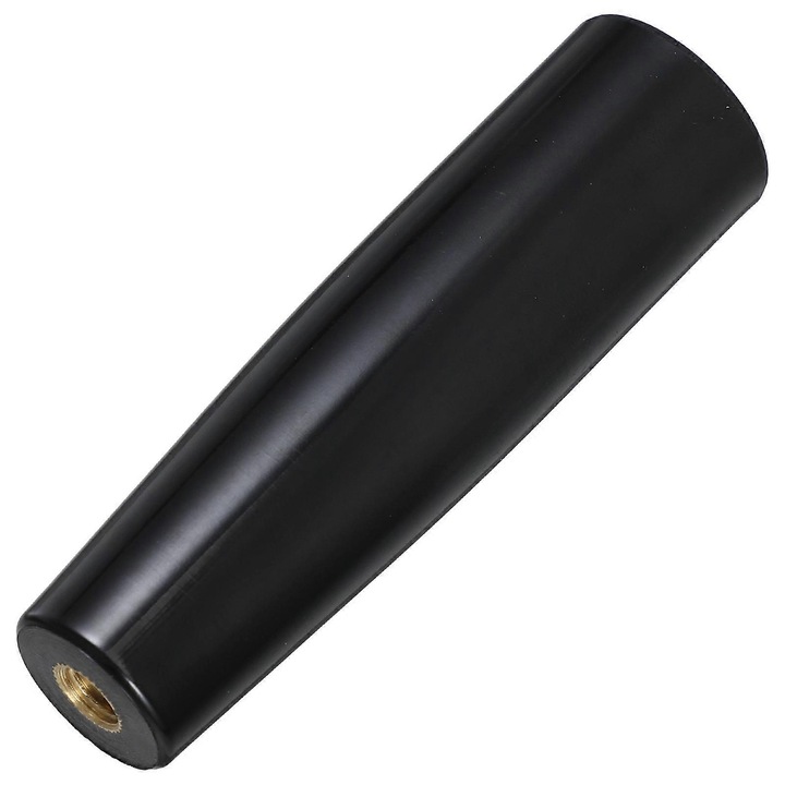 Maner rotativ pentru frigarui, negru, 10x2.8x0.8cm, rezistent la caldura, cu prindere antiderapanta