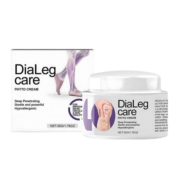 DiaLeg Care krém, professzionális lábápoló kezelés, intenzíven hidratáló, 3 db