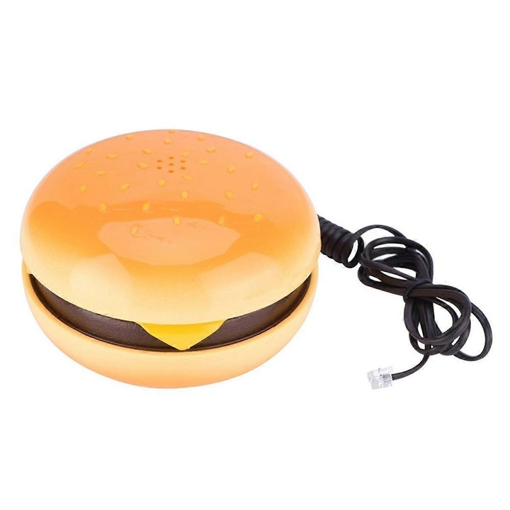 Telefon fix hamburger, vicces ajándék, műanyag