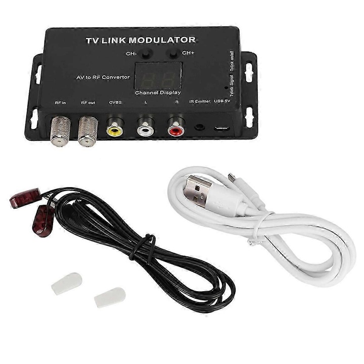 Modulator TV, 5V, 1W, 10m, plastic
