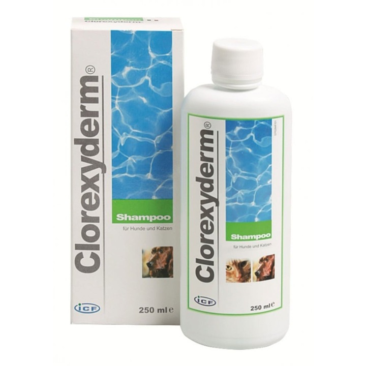 Sampon dermatologic pentru caini si pisici, 250 ml, Clorexyderm 4%