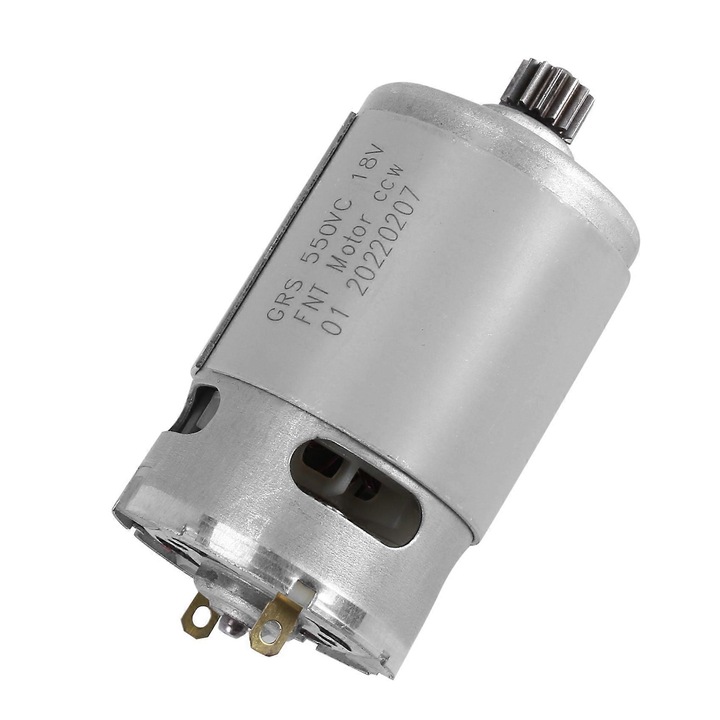 Мотор DC 14 зъба, за електрически триони, 60W, 21500-29000RPM, сребрист, Grs550vc