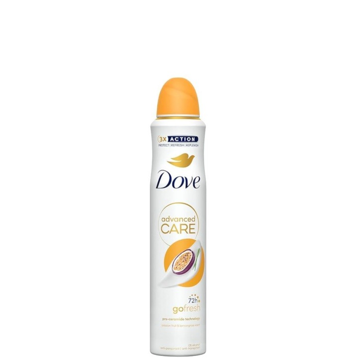 Dezodor Dove spray, passion fruit, 72h, 250 ml