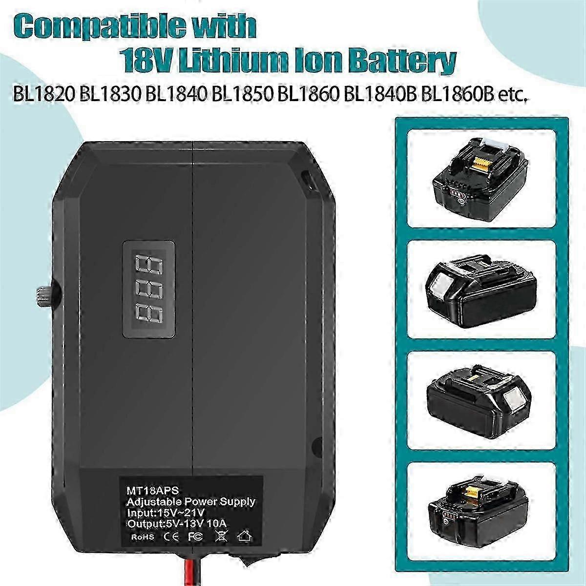 Convertor DC 18V la 12V pentru baterii Makita 18V, adaptor pentru