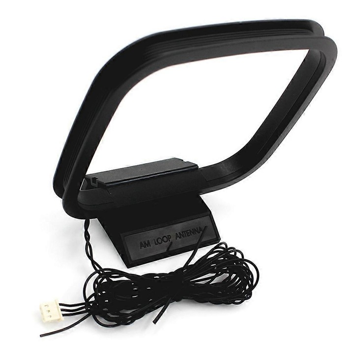 Antena omnidirectionala FM/AM, 3 pini mini conector, neagra, set 1 bucata
