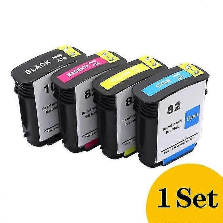 Tintasugaras nyomtatópatron, készlet, kompatibilis Hp 10 82-vel, Designjet 500, 800, 500ps, 800ps, 815mfp, 820mfp nyomtatókhoz, ömlesztett csomagolás