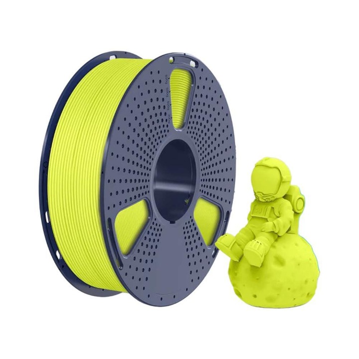 Filament SUNLU PLA Mat, pentru Imprimantă 3D, 1.75mm, 1kg, Galben-Verde