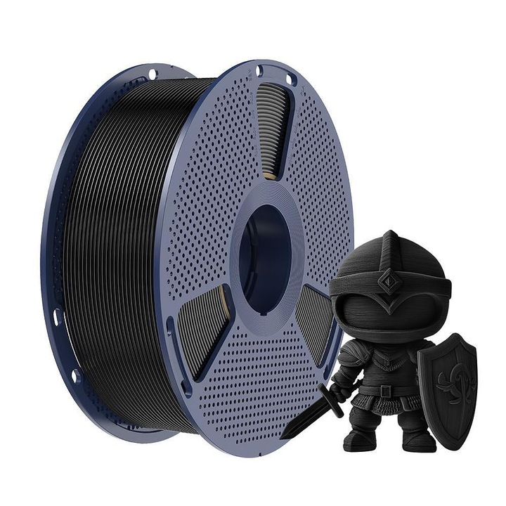 Filament SUNLU PLA+, pentru Imprimantă 3D, 1.75mm, 1kg, Negru