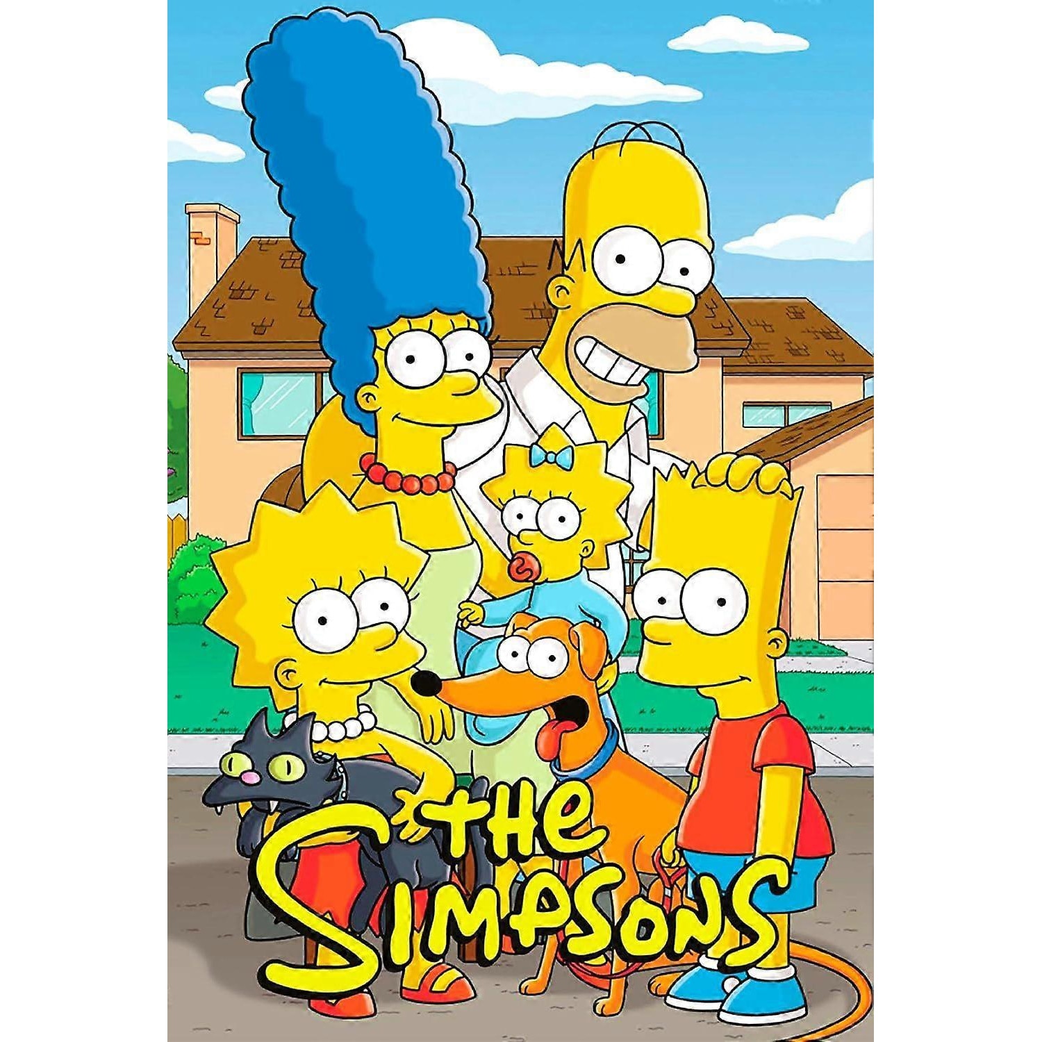 Puzzle The Simpsons set 300/500/1000 piese, 38x26cm, 52x38cm