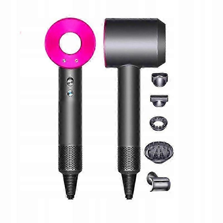 Hajszárító 1600W HD1600, 5 fúvóka, ionizálás, kompakt, 350g, 265x98x80mm