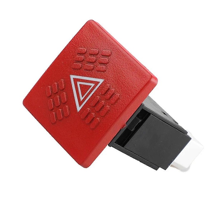 Comutator de avertizare, 500388626, pentru Eurotech Eurocargo, rosu si negru, 6.8x4.8x8.4cm