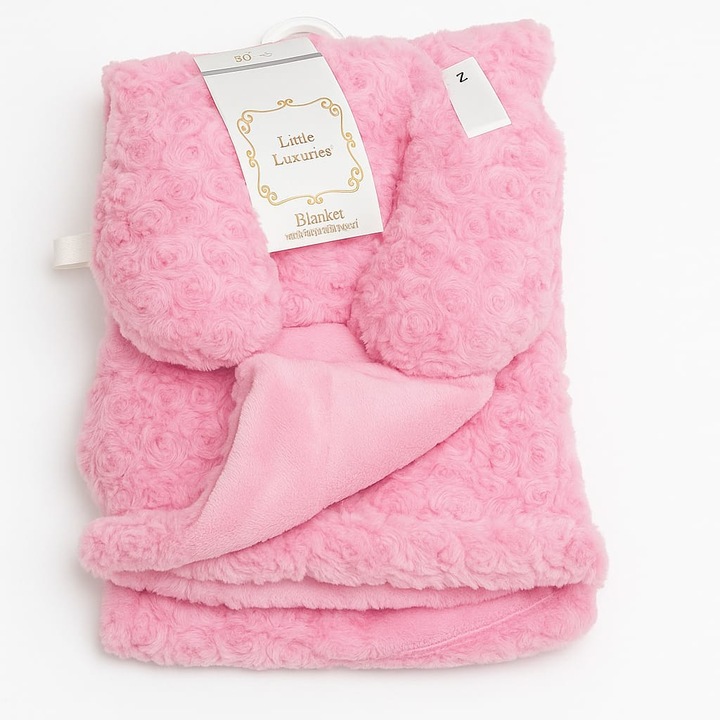 Babatakaró, 2 részes, OMS, rózsaszín, poliészter