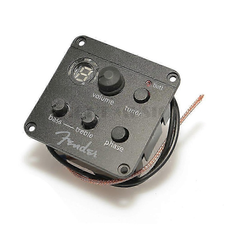Fender Isys gitár hangszedő 3-sávos előerősítővel, LED hangolóval, hangerőszabályzóval, készlet
