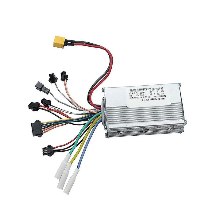 Controler motor 48V 25A, metal, argintiu, pentru trotinete electrice