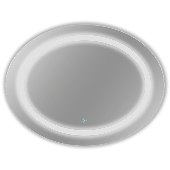 Oglinda baie cu LED si buton touch RO-165, 80x60 cm