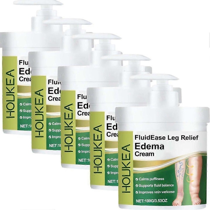 Crema din plante pentru picioare, set 5 bucati, hidratare profunda, imbunatateste circulatia sangelui, 100ml