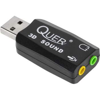 Placa de sunet Quer 3D KOM0638 Plug & Play 2 Canale Placa de sunet Quer 3D KOM0638 Plug & Play 2 Canale