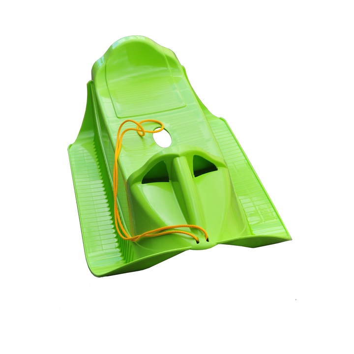 Sanie din material plastic, model Tatra, dimensiuni 93x42x25 cm, culoare verde
