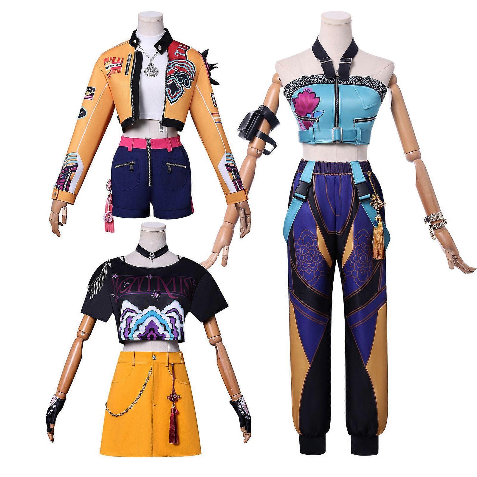 Costum cosplay K-Pop Demon Hunters pentru femei, Zoey, Halloween