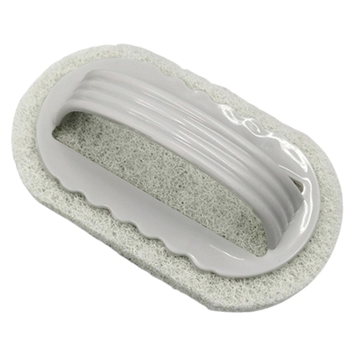 Perie de curatat cu burete, utilizari multiple, cu maner, plastic, Gri