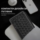 Клавиатура NETSTAT®, Безжична, Bluetooth, 3 Устройства, Безжична, 105 Клавиша Full-Size, NumPad, Тиха Scissor-Foot, Anti-Ghosting, 1000Hz, Ултра-тънка 16мм, Преносима, USB Type-C, Презареждаема 400mAh, macOS, Windows, Android, Черна