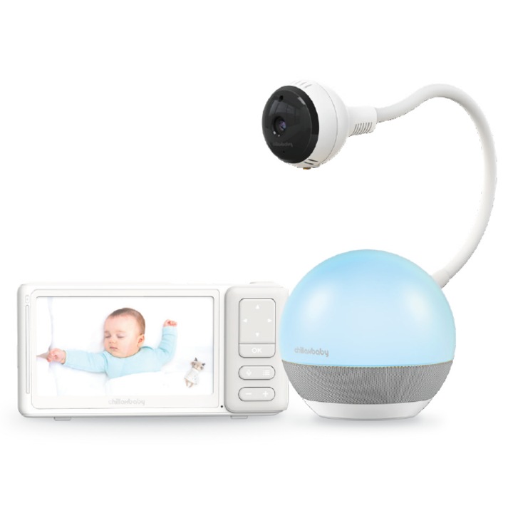 Chillax DM610 Giraffe babaőr 5" kijelzővel, Wifi kapcsolóval és fénygömbbel, Care app-el