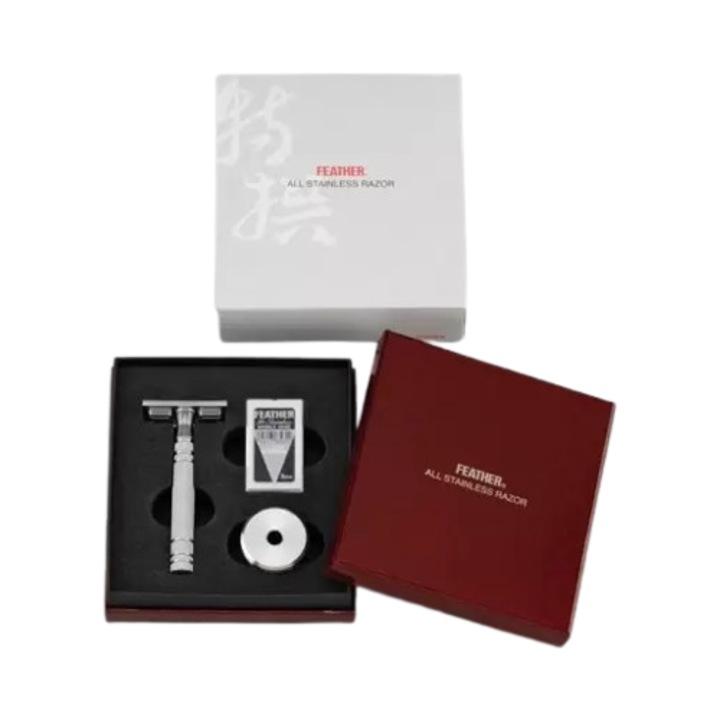 Самобръсначка Feather ASD-D2 от неръждаема стомана със стойка