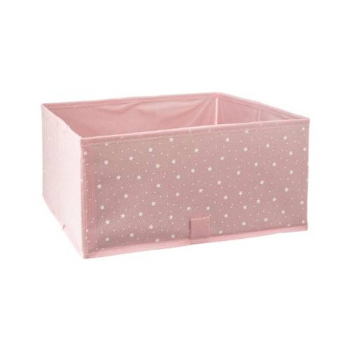 Cutie depozitare stelute roz x2 30x30x14 cm